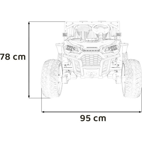 Детский электромобиль HONDA Talon 4x4, чёрный