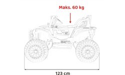 HONDA Talon 4x4 elektromobilis bērniem, melns