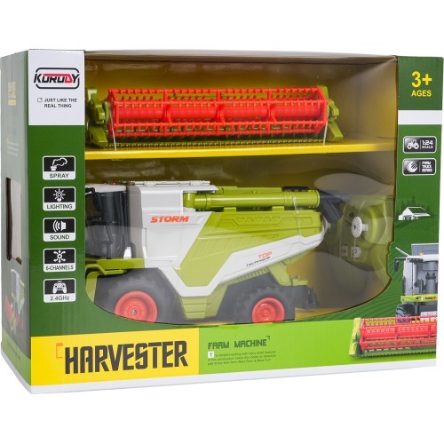 Tālvadības kombains Harvester 1:24, zaļš