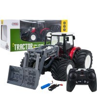 Tractor + Bulldozer R/C 1:24 Red