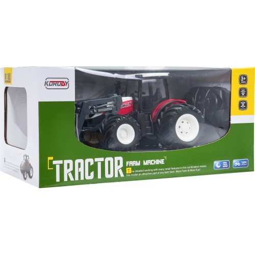 Tractor + Bulldozer R/C 1:24 Red