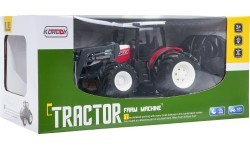 Радиоуправляемый трактор с бульдозером R/C 1:24, красный