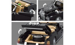 Retro Car Block Set 1096 pieces.