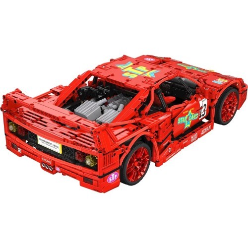 Sporta automašīnas konstruktors, 2688 detaļas, sarkans