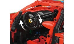 Конструктор спортивный автомобиль, 2688 деталей, красный