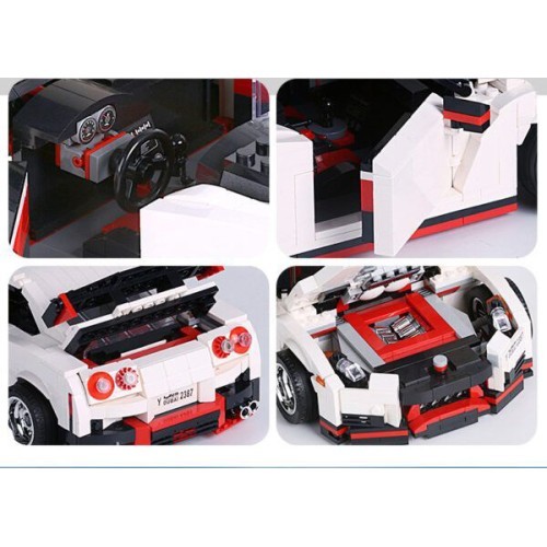 Car Block Set 1034 pcs. White