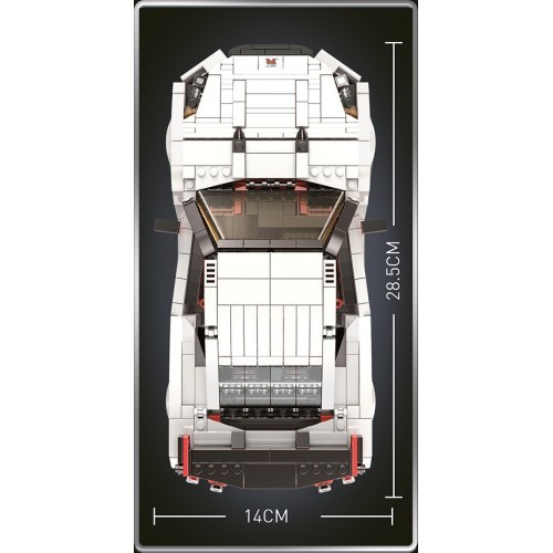 Car Block Set 1034 pcs. White
