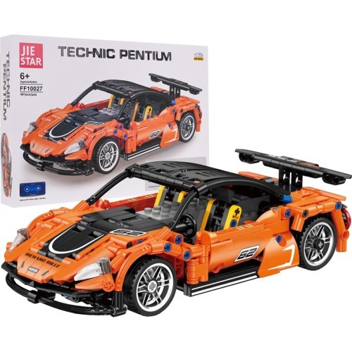 Sports Car Block Set 491 pcs. Orange