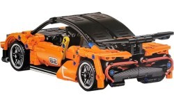 Sporta automašīnas konstruktors 491 detaļa, oranžs