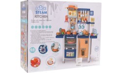 Kitchen Kitchenette with Light and Sound Function 65 pcs. Blue