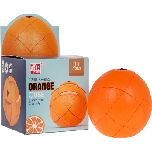 Oranžs prāta mežģa kubiks