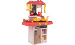 Kitchen Kitchenette with Light Function 43 pieces. Pink