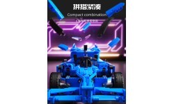 Vehicles Building Blocks Set 638pcs Blue