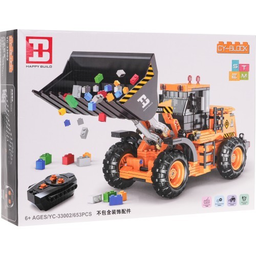 Bulldozer Building Blocks Set 653pcs.