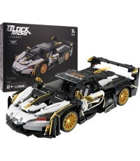 Sports Car Brick Set White/Black 1242pcs.