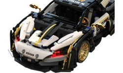 Sports Car Brick Set White/Black 1242pcs.