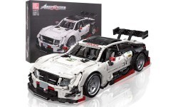 Sporta automašīnas konstruktors, balts, 2489 detaļas