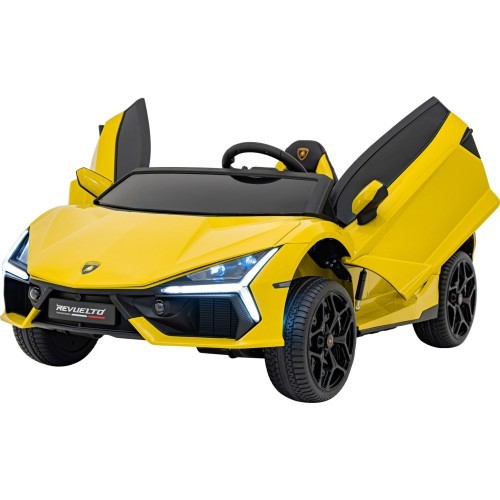 Elektromobilis Lamborghini Revuelto XL, dzeltens