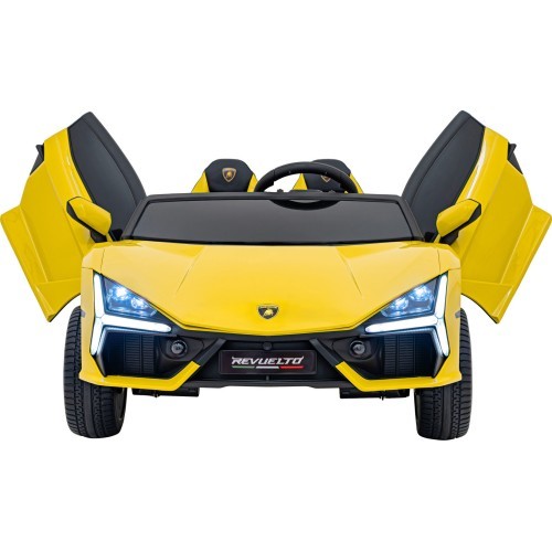 Elektromobilis Lamborghini Revuelto XL, dzeltens