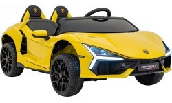Elektromobilis Lamborghini Revuelto XL, dzeltens