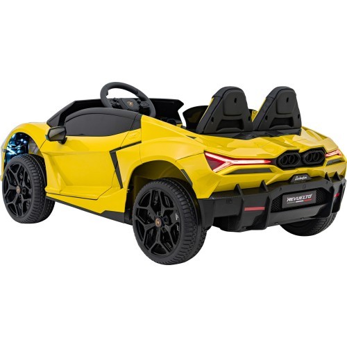Elektromobilis Lamborghini Revuelto XL, dzeltens
