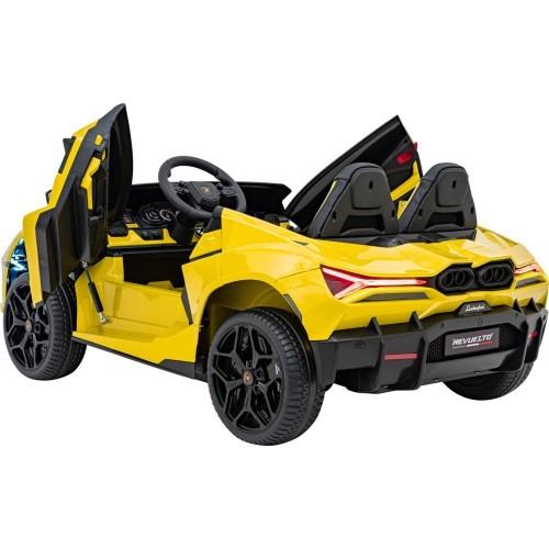 Elektromobilis Lamborghini Revuelto XL, dzeltens