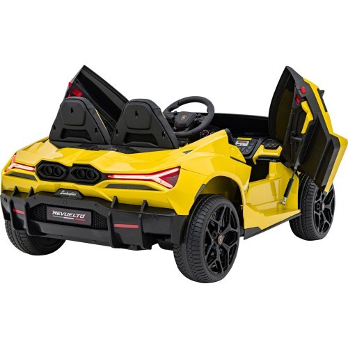 Elektromobilis Lamborghini Revuelto XL, dzeltens