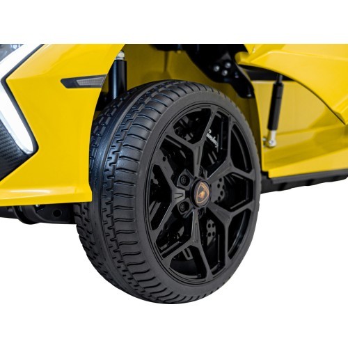 Elektromobilis Lamborghini Revuelto XL, dzeltens