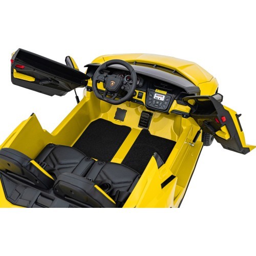 Elektromobilis Lamborghini Revuelto XL, dzeltens