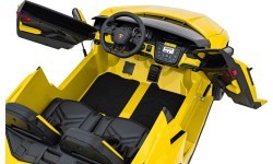 Elektromobilis Lamborghini Revuelto XL, dzeltens