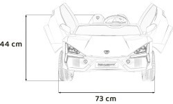 Электромобиль Lamborghini Revuelto XL STRONG, белый