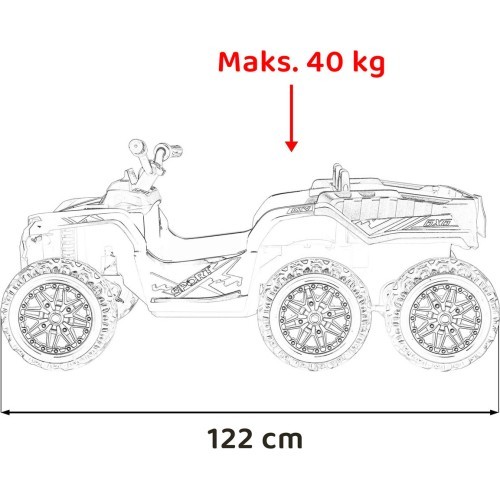 Kvadricikls Quad Sport TX ATV, dzeltens