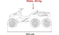 Квадроцикл Quad Sport TX ATV, жёлтый