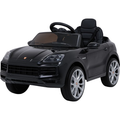 Elektromobilis Porsche Cayenne, melns