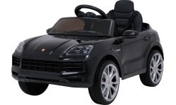 Elektromobilis Porsche Cayenne, melns