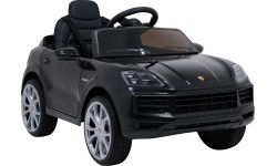 Elektromobilis Porsche Cayenne, melns