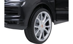 Elektromobilis Porsche Cayenne, melns