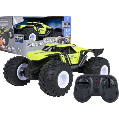 RC tālvadības apvidus mašīna 1:16 HUNTER, zaļa