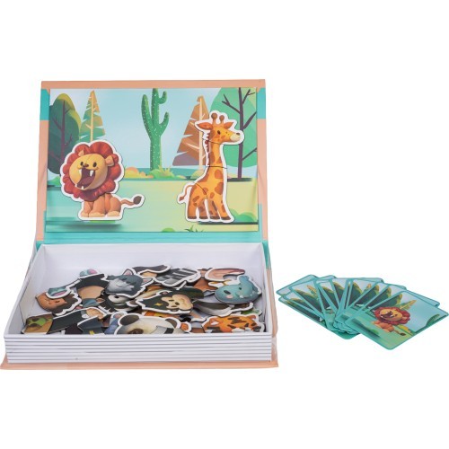 Magnetic Puzzle + Safari Book