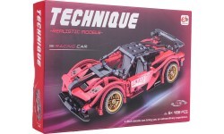 Конструктор Спортивный автомобиль, красный, 482 детали