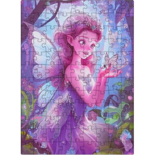 Puzzle Set 100pcs. Fairy Purple
