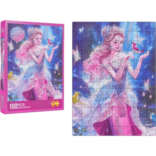 Puzle 100 gab., rozā princese
