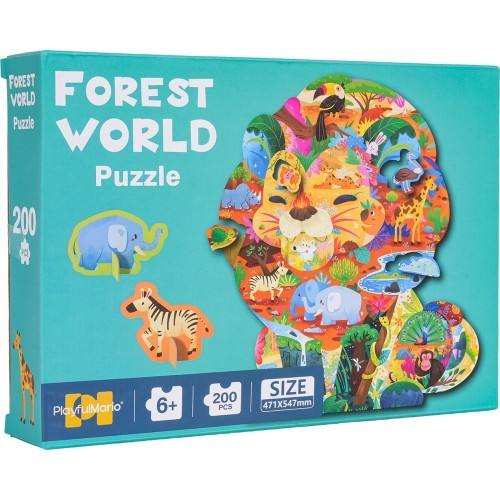 Puzzle Set 200pcs Safari