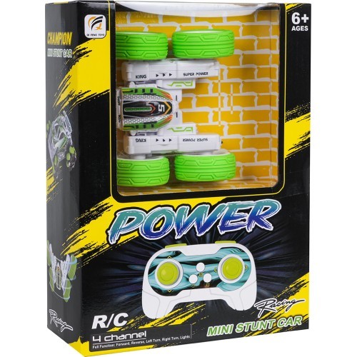 Tālvadības automašīna Power Stunt 1:32, zaļa