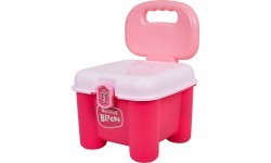 Set of Soft Electric Blocks + Chair Storage Pink