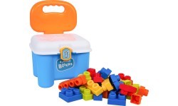 Soft Blocks Set + Storage Chair Blue