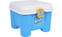 Soft Blocks Set + Storage Chair Blue