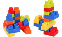 Soft Blocks Set + Storage Chair Blue
