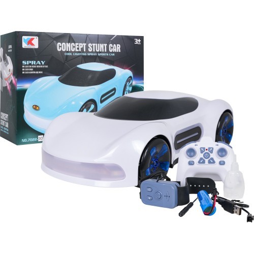 Vehicle with Smoke Function Controlled by Remote Control and Watch White