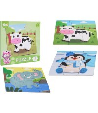 Magnetic Puzzle Animals + Book